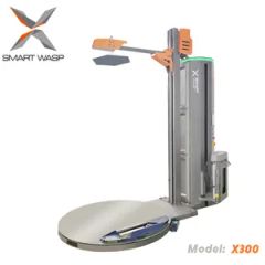 Smart Wasp Pallet Wrapping Equipment Model X300 Power 1.9kw Weight 850kg Ramp Optional Model NO. X300 Warranty 1 Year HS Code 84224000 - Image 1