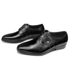 Leather Derby Shoes for Men Dress Wear Workplace Office Pigskin Lining Comfortable - Image 4