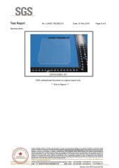 SGS certification certificate from Shanghai Runzi Rubber And Plastic Co., Ltd.