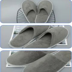 Custom Disposable Hotel SPA Soft Coral Fleece Slippers Size Medium Model NO. 1 Origin China Type Slipper Feature Soft Thickness - Image 5