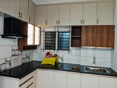 L Shaped Modular Kitchen Durability High Aesthetics Modern Layout Smart Layouts Cabinet Material MDF Warranty Up to 10 - Image 1
