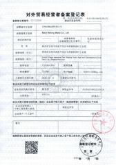License Photo certificate from Baoji Belong Metal Co., Ltd.