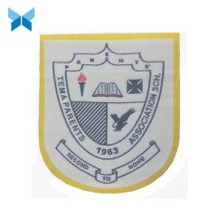 Bordure Blue Border Woven Badge Accessory for Garments MOQ 1000PCS Supply Large Size Customized Material Non-Woven HS Code - Image 5