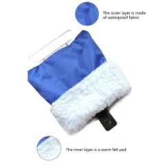 Scratch-Free Waterproof Auto Snow Ice Scraper with Glove Ice Scraper Mitt - Image 1