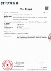 CTI TEST REPORT certificate of Shanghai ZhiZheng Packing Material Co., Ltd – certificate photo, supplier certificates section