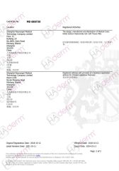 ISO 13485:2016 certificate from Shanghai Royalife Biological Technology Company Limited