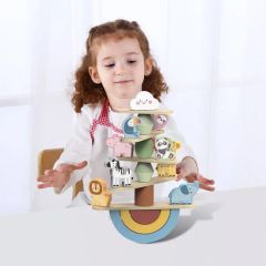 Children's Wooden Stacking Toys Animal Balance Building Blocks - Image 6