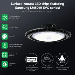 UFO Chain-Connected Full Spectrum Dimming Plant LED Grow Light for Bloom - Image 5