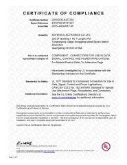 ANTENK UL NUMBER-E472792 certificate from Antenk Electronics Co., Ltd.