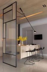 Aluminium Frame Glass Partition Design Plain Thickness 6 mm Finishing Matty Insulation Thermal System Thickness 45mm Partition Style Grid - Image 8