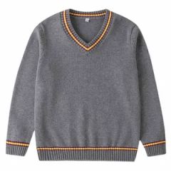 Factory Customized African Nigeria Navy Blue High School Uniforms Primary School Sweater - Image 2