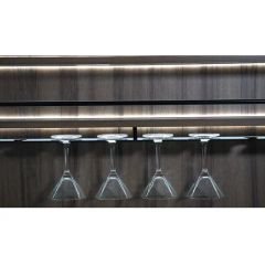 OEM Italian Furniture Hardware LED Racks Kitchen Aluminum Wood Wine Racks - Image 3