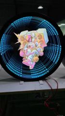 3D Infinity LED Neon Sign Illuminated Tunnel Mirror Light for Retail - Image 3