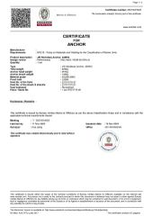 BV certificate certificate from Zhenjiang Normanship Co., Ltd.