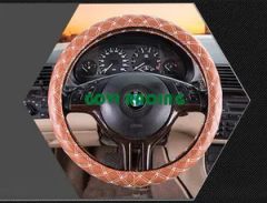 Orange Leather PVC Car Steering Wheel Covers Universal 380mm Size 380mm Brand Govi 380mm Size Origin Ningbo Specification 380MM - Ningbo Govi Auto Parts Co., Ltd.