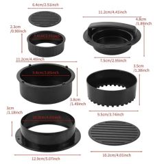 Non-Stick Plastic Manual Beef and Vegetable Burger Machine Mold, Meat Burger Press, Poultry Barbecue Tools, Steak Burger Press, Pie Machine - Image 6
