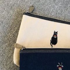 Blue Denim Cat Wallet Trademark / Origin China Model NO. Erin Material Canvas Specification / Size Customizable Logo - Image 5