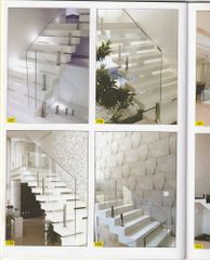 Stairs Glass Railing In Ahmedabad Position Stairs Thickness 12 mm Material Stainless Steel Glass Type Tempered Glass Usage/Application home, office and - Image 1