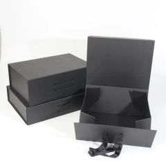 Custom Foam Black Cardboard Book Magnet Key Luxury Packaging Paper Box - Image 3
