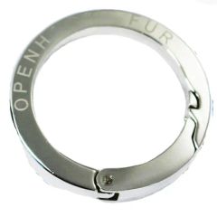 Small Size Round Shape Cheap Carabiner Metal Snap Hook Logo Custom Color Silver Condition New OEM/ODM Accepted Special Snap - Image 4