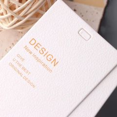 Special Paper Hanging Tag Custom Design Textured Clothing Hanging Tag - Image 3