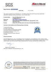 SGS certificate from Jinan PLK Machinery Co., Ltd.