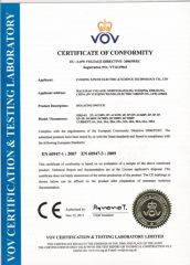 AC and DC Isolator Certificate certificate of Wenzhou Xinchi International Trade Co., Ltd. – certificate photo, supplier certificates section