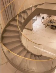 Stairs Toughened Glass Bending Railing, For Home Design Panel Thickness 6 mm Position Stairs Usage/Application Home Safety Enhancement - Core Interior & Decor