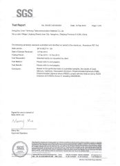 SGS Certificates certificate from Zhejiang Shuangyin Science And Technology Co., Ltd.