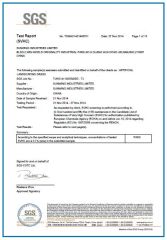 Qualifications certificate from Sunwing Industries Ltd.