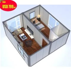 Portable Steel Structure Sandwich Panel Prefab Shipping Container Garage - Image 6
