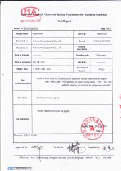 TEST REPORT 2 certificate from FOSHAN STRONG QUARTZ CO., LTD
