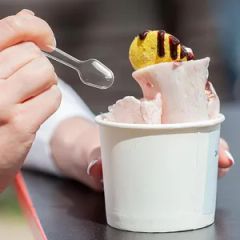 Disposable Clear Plastic Mini Spoons, Small Dessert Spoons Color Clear Origin China Logo Cutomized Model NO. ELE006 Trademark - Image 4