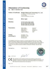 CE certification certificate from NINGBO DINOLIT OPTOELECTRONICS TECHNOLOGY CO. LTD