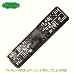 Stylish ABS PP Detachable Plastic Car License Plate Frame & Number Plate Case - Image 2