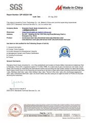 CERTIFICATES - SGS certificate from Shanghai South Geely Industrial Co., Ltd.