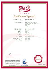 SAA certificate of porcelain lamp holder certificate from Fuzhou Colshine Electric Co., Ltd.