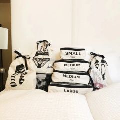 Custom Cotton Pouch Promotional Cloth Canvas Drawstring Gift Sock Short Travel Bag - Image 6