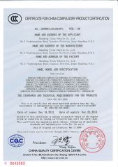 CERTIFICATE for CHINA certificate from Shandong Titan Vehicle Co., Ltd.