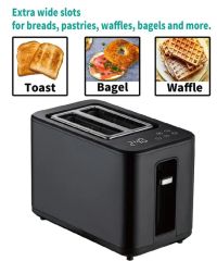 Customer Logo OEM Home Use Automatic Electric Smart Bread Bun Mini Toaster Machine Toasters with LED Display - Image 3