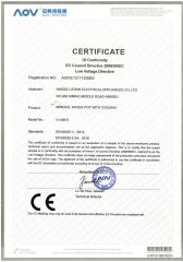 CE LVD certivicate certificate from Ningbo Jewin Electrical Appliances Co., Ltd.