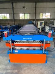Double Layer Metal Roofing Sheets Machine Roof Tile Making Corrugated Roll Forming Machine for Metal Deck Roofing - Frametec (Xiamen) Building Technology Co., Ltd.