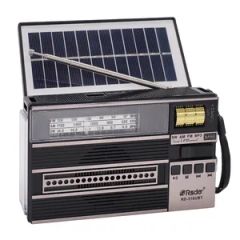 Portable Bluetooth Speaker Rechargeable FM Radio LED Torch USB with Solar Panel - Image 6