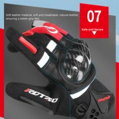 Motocross Dirt Bike Riding Gloves with Hard Knuckles - Image 1