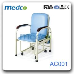 Leather Steel Frame Hospital Adjustable Beds Acoompany Commode Chair - Image 3