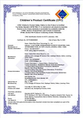 CPC certificate from Dalian West Shore Wood Co., Ltd.