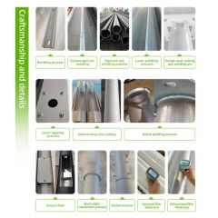 Customized Outdoor Lighting Single Arm Price Galvanized Steel Street Light Pole - Image 6