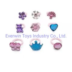 Plastic Toy Children Gift Jewelry Diamond Finger Rings - Image 4
