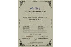 TUV certicficate certificate of Nantong Yuquan Machinery Technology Co., Ltd. – certificate photo, supplier certificates section