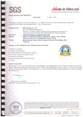 SGS certificate from BAC-display Co., Ltd.